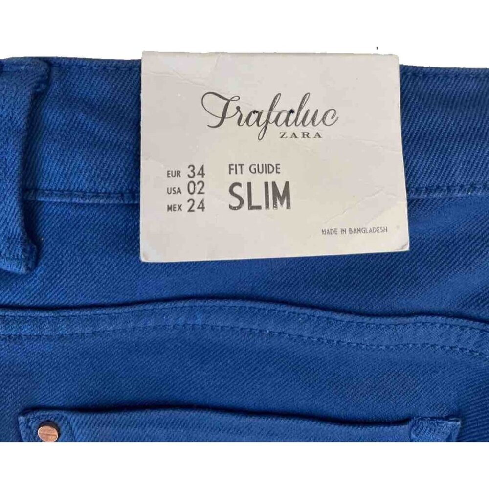 Zara Trafaluc Women's Blue Denim Slim Skinny Jeans Size 2 US - Picture 14 of 15